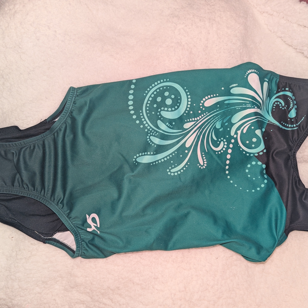 Green and Black Leotard